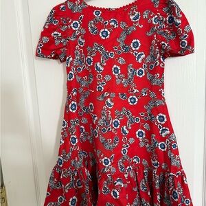 Janie and Jack Red Puff Sleeve Sundress